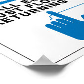 すべての従業員がフロスする必要がある ポスター (角)