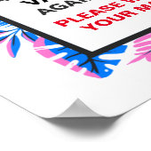 すべての従業員の予防接種ビジネス歓迎ポスター ポスター (角)