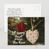 すべての心が彼のために備えよ、クリスマス・キャロル シーズンポストカード (正面/裏面)