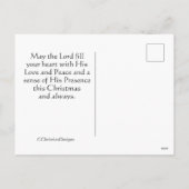 すべての心が彼のために備えよ、クリスマス・キャロル シーズンポストカード (裏面)