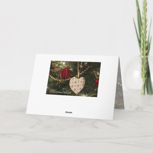 すべての心が準備する、彼のための場所 クリスマス・キャロル カード (裏面)