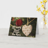 すべての心が準備する、彼のための場所 クリスマス・キャロル カード (黄色い花)