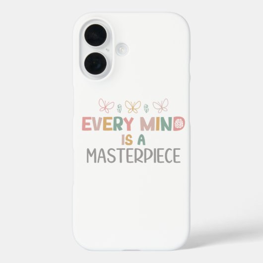 すべての心は傑作 自閉症受容 Case-Mate iPhoneケース (裏面)