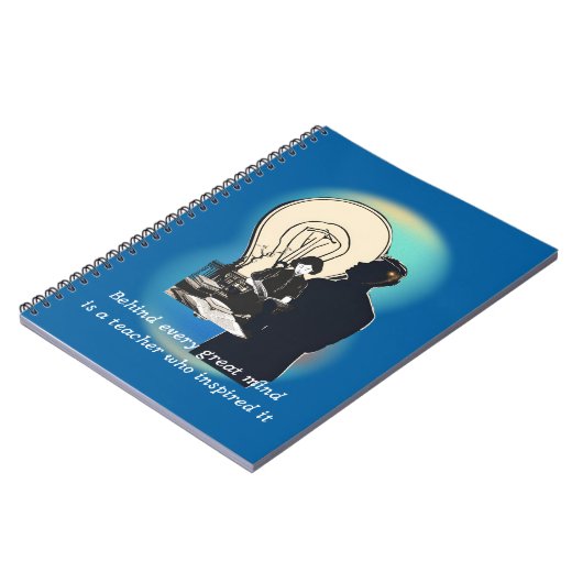 すべての心素晴らしの背後にある先生はインスパイア ノートブック (左側)