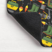 すべての必要な魚釣り要素のかわいい マウスパッド (コーナー)