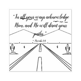 すべての必要に対する神の約束 – 箴言3:6 ラバースタンプ