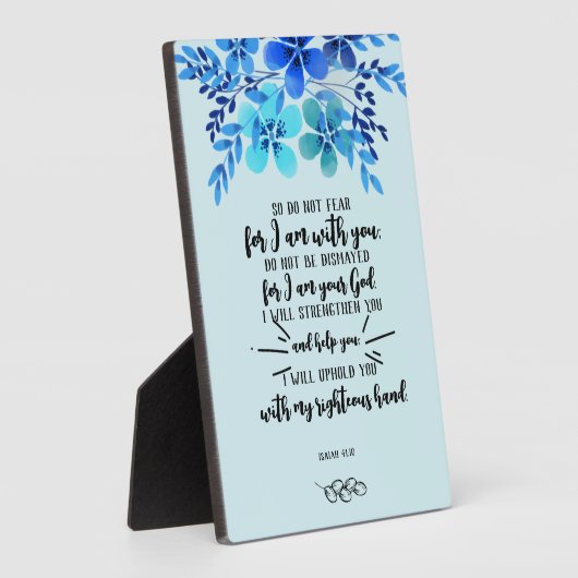 すべての必要に対する神の約束 – Isa.41:10 フォトプラーク (側面)