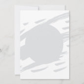 すべての忍者武術アーツボーイ誕生日 招待状 (裏面)