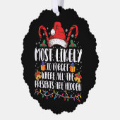 すべての忘れプレゼントがある場所に最も多い オーナメントカード (左)