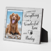 すべての思い出をありがとう カスタムペットロス ドッグメモリアル フォトプラーク (側面)
