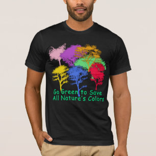 すべての性質の色を救う環境にやさしいことをしよう Tシャツ