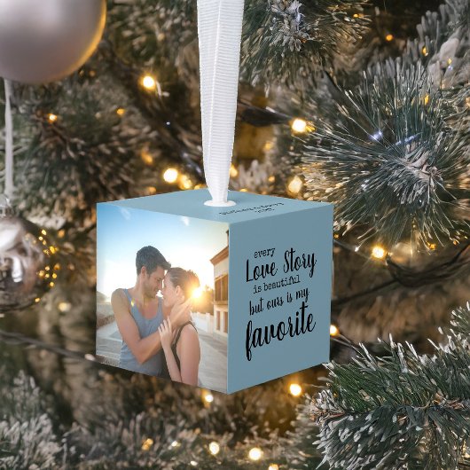 すべての恋愛物語が美しい4枚 キューブオーナメント