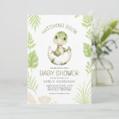 すべての恐竜の孵化すぐに赤ちゃんシャワー 招待状 (スタンド正面)