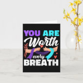 すべての息の憂鬱を認識する価値がある女性 カード (黄色い花)