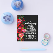 すべての息子のギフトを持つ女性の母の日のギフトアイディア チラシ (シングル)