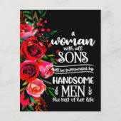 すべての息子のギフトを持つ女性の母の日のギフトアイディア チラシ (正面)