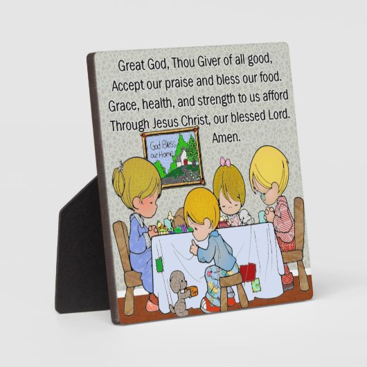 すべての恵みが流れる神をたたえる フォトプラーク (正面)