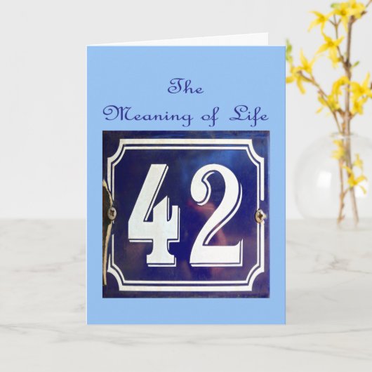 すべての意味。 カード (黄色い花)