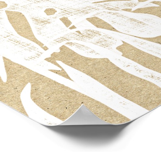 すべての愛の物語が美しい熱帯の葉葉の ポスター (角)