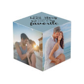 すべての愛の物語は美しいカスタム4写真 フォトキューブ (正面アングル)