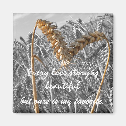 すべての愛の物語は美しい引用文磁石 マグネット (正面)