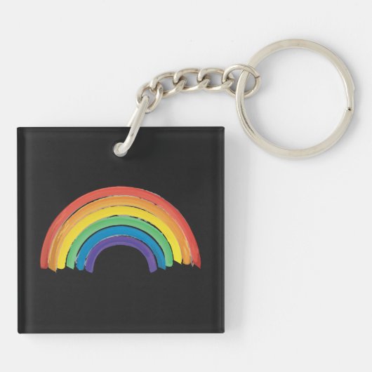 すべての愛は平等プライドLGBT平等の権利レインボー キーホルダー (裏面)