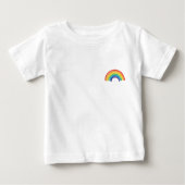 すべての愛は平等プライドLGBT平等の権利レインボー ベビーTシャツ (正面)
