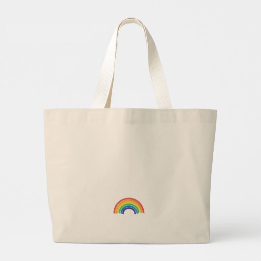 すべての愛は平等プライドLGBT平等の権利レインボー ラージトートバッグ (裏面)
