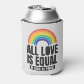 すべての愛は平等プライドLGBT平等の権利レインボー 缶クーラー (缶裏面)