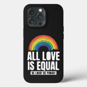 すべての愛は平等プライドLGBT平等の権利レインボー iPhone 13 PROケース