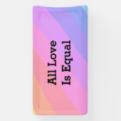 すべての愛は等しい虹のプライド月LGBT追加nam 横断幕 (縦)