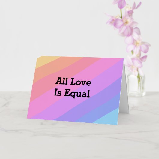 すべての愛は等しい虹のプライド月LGBT追加nam 箔シーズンカード (蘭)