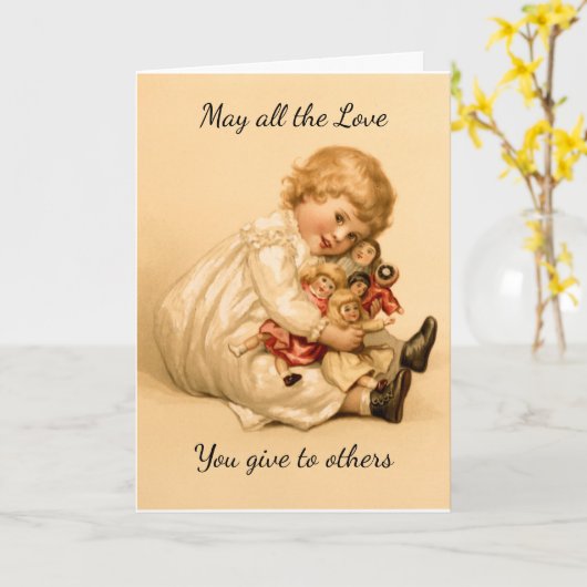 すべての愛を祈る カード (黄色い花)