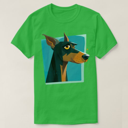 すべての愛犬家に優しいドバーマンドッグ Tシャツ (デザイン正面)
