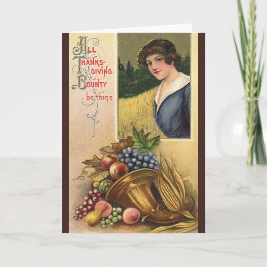 すべての感謝祭の恩恵はThine シーズンカード (正面)