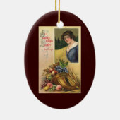 すべての感謝祭の恩恵はThine セラミックオーナメント (裏面)