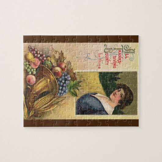 すべての感謝祭の豊作があなたのものとなります ジグソーパズル (横)