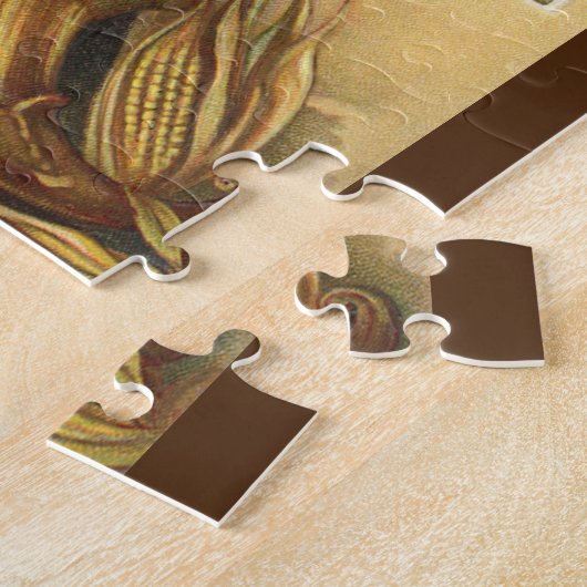 すべての感謝祭の豊作があなたのものとなります ジグソーパズル (側面)