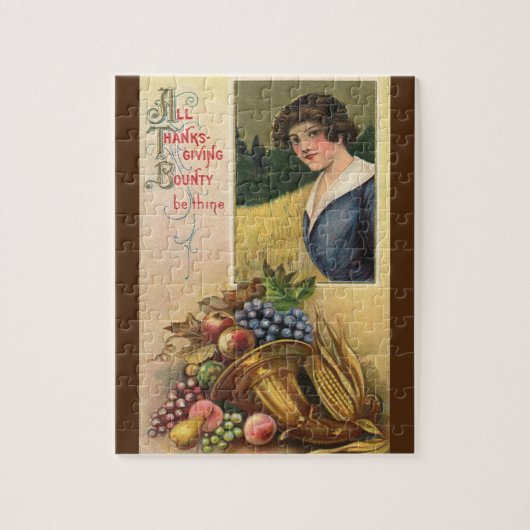 すべての感謝祭の豊作があなたのものとなります ジグソーパズル (縦)