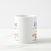 すべての慰めの神を信じる 信仰に基づく名言 コーヒーマグカップ (中央)