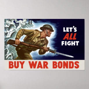 すべての戦いは! 買物の戦時公債 -- WWII ポスター