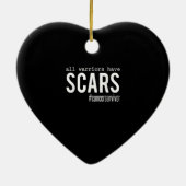 すべての戦士が傷病生存者支援Giを持っている セラミックオーナメント (裏面)