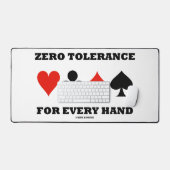 すべての手のためのゼロ公差4枚のカードスーツ デスクマット (キーボード&マウス)