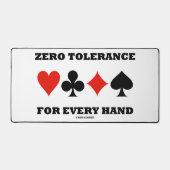 すべての手のためのゼロ公差4枚のカードスーツ デスクマット (正面)