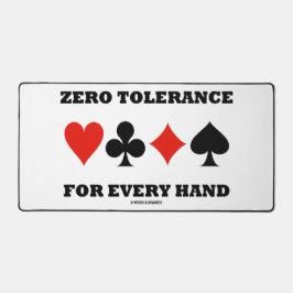 すべての手のためのゼロ公差4枚のカードスーツ デスクマット