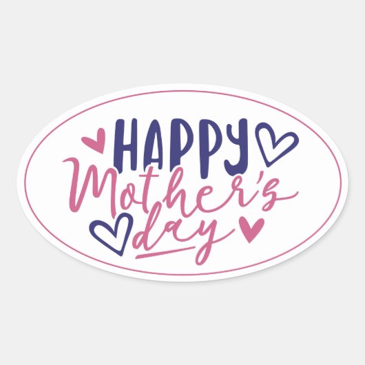 すべての手紙の中の愛 楕円形シール (正面)