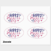 すべての手紙の中の愛 楕円形シール (シート)