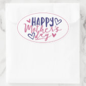 すべての手紙の中の愛 楕円形シール (バッグ)