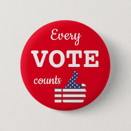 すべての投票は米国の投票者投票のピンバックをカウント 缶バッジ