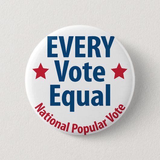 [すべての投票を均等にする]ボタン 缶バッジ (正面)